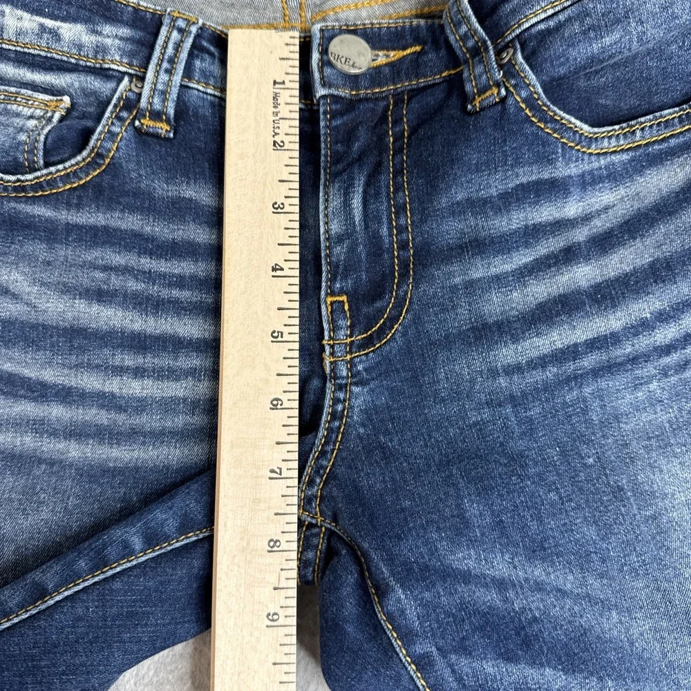 BKE Buckle Jeans Womens 29x24 (31x24) Blue Denim Crop Stella Low Rise Straight
